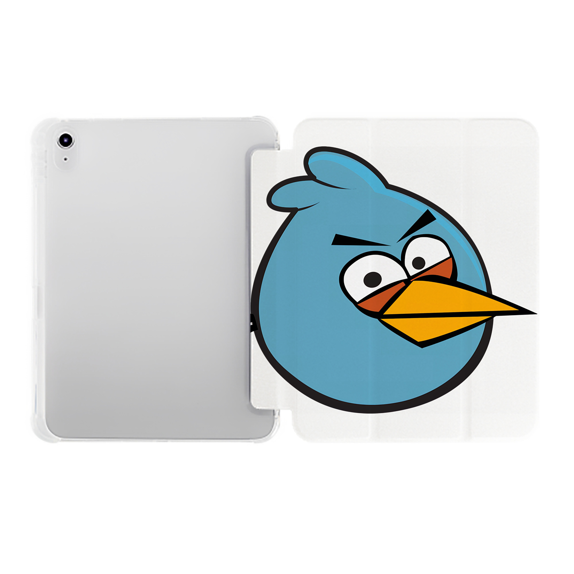 （画像用） Angry Birds アングリーバード IPad ケース ペン収納付き 三つ折りスタンド PUレザー×シリコン 対応機種9.5/10.5/10.9インチ